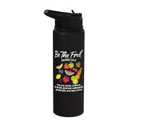 Ser el fruto Cristiano Versículo Espíritu Gálatas Inspirador Stainless Steel Insulated Water Bottle