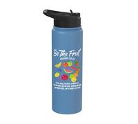 Ser el fruto Cristiano Versículo Espíritu Gálatas Inspirador Stainless Steel Insulated Water Bottle