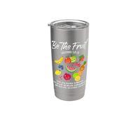 Ser el fruto Cristiano Versículo Espíritu Gálatas Inspirador Vaso térmico de acero inoxidable de doble pared