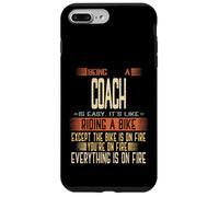 Ser Entrenador es fácil es como Andar en Bicicleta Carcasa para iPhone 7 Plus/8 Plus