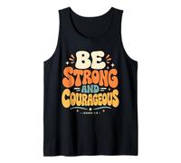 Ser Fuerte y Valiente Biblia fe Cristiana Camiseta sin Mangas