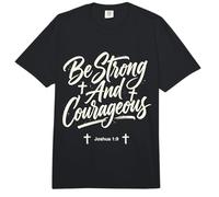 Ser Fuerte y Valiente Biblia fe Cristiana Comfort Colors Adult Heavyweight T-Shirt