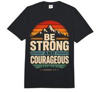 Ser Fuerte y Valiente Biblia fe Cristiana Comfort Colors Adult Heavyweight T-Shirt