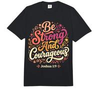 Ser Fuerte y Valiente Biblia fe Cristiana Comfort Colors Adult Heavyweight T-Shirt