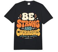 Ser Fuerte y Valiente Biblia fe Cristiana Comfort Colors Adult Heavyweight T-Shirt
