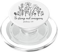 ser Fuertes y Valientes Cristianos Hombres Mujeres aman a Dios Jesús PopSockets PopGrip para MagSafe