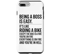 Ser Jefe Es Fácil Trabajo Divertido Humor De Oficina Carcasa para iPhone 7 Plus/8 Plus