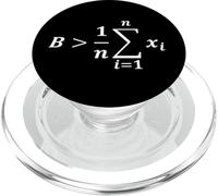 Ser más Grande Que la fórmula matemática Promedio PopSockets PopGrip para MagSafe