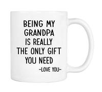 Ser Mi Abuelo Es El Único Regalo Que Necesitas Taza Duradero Tazas De Desayuno Divertido Taza De Café Para Oficina Hogar Cacao 330Ml