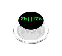 Ser o no ser 2b||!2b Funny Coder Broma Programación Pun PopSockets PopGrip para MagSafe