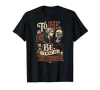 Ser o no ser Hamlet William Shakespeare Cita Camiseta gráfica económica