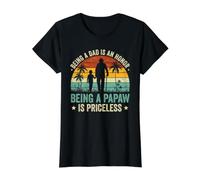 Ser papá es un Honor Ser Papaw no Tiene Precio Camiseta gráfica económica, Mujer, Negro, M