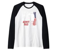 Ser papá es una elección Ser un Padre del ejército es un privilegio Camiseta Manga Raglan