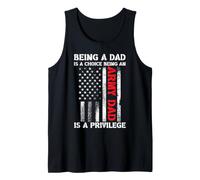 Ser papá es una elección Ser un Padre del ejército es un privilegio Camiseta sin Mangas