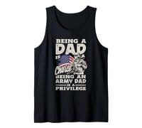 Ser papá es una elección Ser un Padre del ejército es un privilegio Camiseta sin Mangas