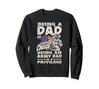 Ser papá es una elección Ser un Padre del ejército es un privilegio Sudadera
