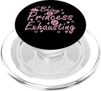 Ser Princesa es agotador majestuosamente Cansado PopSockets PopGrip para MagSafe