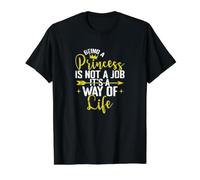 Ser Princesa es una Forma de Vida Camiseta gráfica económica, Hombre, Negro, L