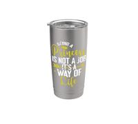 Ser princesa es una forma de vida Vaso térmico de acero inoxidable de doble pared