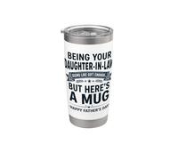Ser tu nuera parece un regalo lo suficientemente divertido Vaso térmico de acero inoxidable de doble pared