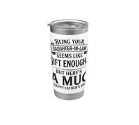 Ser tu nuera parece un regalo lo suficientemente divertido Vaso térmico de acero inoxidable de doble pared