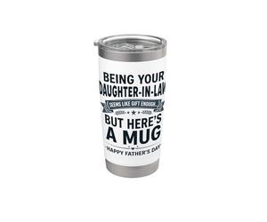 Ser tu nuera parece un regalo lo suficientemente divertido Vaso térmico de acero inoxidable de doble pared