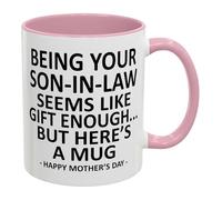 ¿Ser tu yerno ya es un regalo suficiente Taza de café divertida, taza de cerámica de 11 oz con impresión, regalo humorístico para suegra, ideal para el Día de la Madre, cumpleaños y fiestas