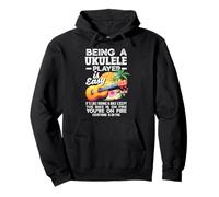 Ser un Jugador de Ukelele es fácil Cita Divertida de músico Sudadera con Capucha