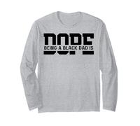 Ser un Padre Negro es una Droga Día del Padre Divertido papá Genial Padre Manga Larga