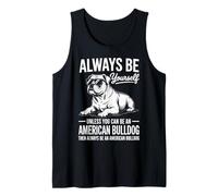 Ser un Perro Bulldog Americano Divertido Bulldog Americano Camiseta sin Mangas