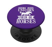 Ser un Unicornio en un Campo de Caballos Cita Motivacional PopSockets PopGrip Adhesivo