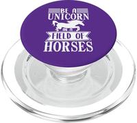 Ser un Unicornio en un Campo de Caballos Cita Motivacional PopSockets PopGrip para MagSafe
