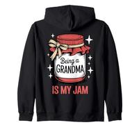 Ser una Abuela es mi Jam Funny Grandparent Family Sudadera con Capucha