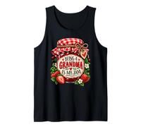 Ser una Abuela es mi Mermelada Divertida Fresa Abuela Camiseta sin Mangas