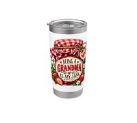 Ser una abuela es mi mermelada divertida fresa abuela Vaso térmico de acero inoxidable de doble pared