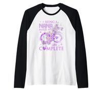 Ser una Abuela Hace Que mi Vida Sea Completa Abuela Camiseta Manga Raglan