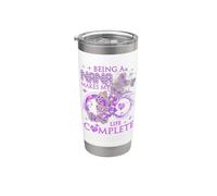 Ser una abuela hace que mi vida sea completa abuela Vaso térmico de acero inoxidable de doble pared
