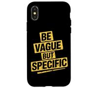 Ser vago pero específico divertido sarcasmo irónico humor adulto Carcasa para iPhone X/XS