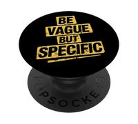 Ser vago pero específico divertido sarcasmo irónico humor adulto PopSockets PopGrip Adhesivo