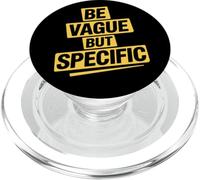 Ser vago pero específico divertido sarcasmo irónico humor adulto PopSockets PopGrip para MagSafe