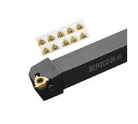 SER1616H16 SER2020K16 SER2525M16 External Thread Turning Tools Lathe Cutter 16ER Carbide inserts CNC Holder(SER1616H16,AG55 UNIVERSAL PITCH_16ER PRC (STEEL))