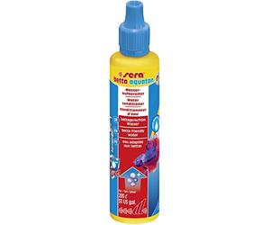 sera 03035 Betta Aquatan 50 ml - Purificador de agua del grifo (5 ml en 20 litros) para agua cristalina adecuada para especies de peces de lucha (Betta)