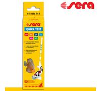 Sera 50 Tiras de Prueba Rápida Test 6 En 1 NO2 NO3 Nitrato Ph Gh Probador Agua