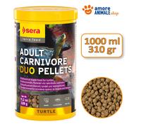 Sera Adult Carnivore Duo Pellets para Tortugas Marinas 100/250 ml 1/3,8/10 Lt