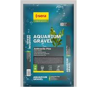 Sera Aquarium Gravel Anthracite Fine 6 L | Gravilla Natural Antracita para acuarios | Granulometría Fina 1-2 mm | Sin aristas y Segura para Peces de Fondo | Neutra y Resistente al CO2