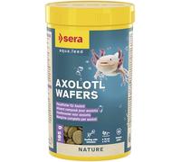 sera Axolotl Wafers 250 ml (105 g) | Alimento sinking para axolotls a partir de 12 cm | Chips blandos con prebióticos y alto contenido en proteínas | Los ácidos grasos omega para crecimiento saludable