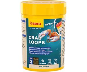 Sera Crabs Natural - Alimento Completo en anillas, para cangrejos de agua dulce, salada y cangrejos ermitaños de tierra