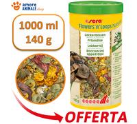 Sera Flowers’ N’ Loops 1000ML (140G) Alimento con Flores para Tortugas Y