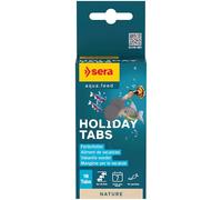sera Holiday Tabs Alimento de vacaciones para todos los peces ornamentales | 10 pastillas de alimentación para vacaciones | Alimento para peces de acuario rico en proteínas | Guppy, alimento para