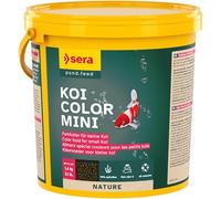 sera koi Color Mini 3,8 L 1,4 KG | Alimento para Koi Pequeños hasta 12 cm | Granulado Flotante con 10% de Espirulina | Favorece Colores Intensos, Desarrollo y Vitalidad | Alimentación Todo el Año